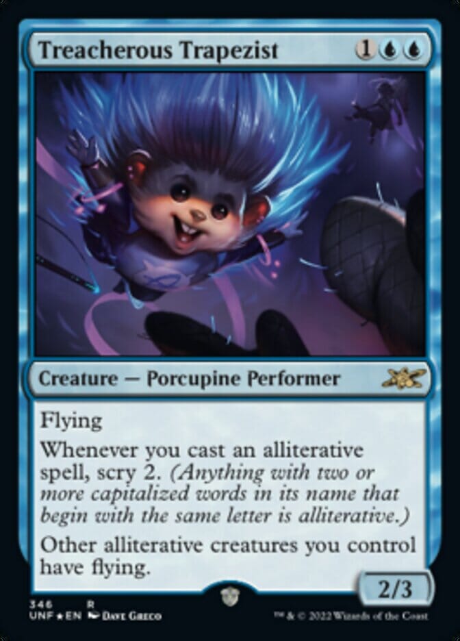 Treacherous Trapezist (Galaxy Foil) [Unfinity] MTG Single Magic: The Gathering  | Multizone: Comics And Games