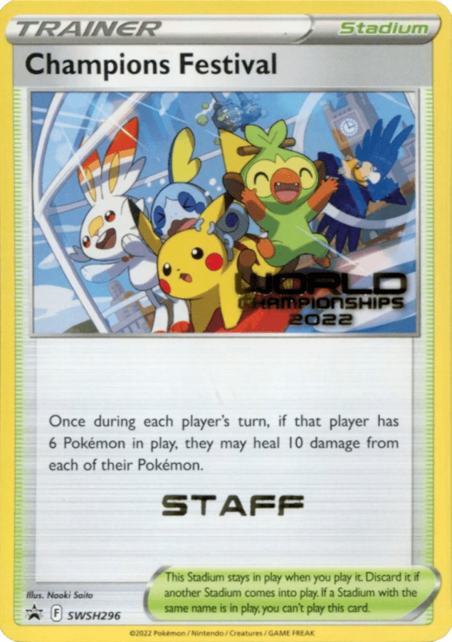 Champions Festival (SWSH296) (Staff) [Sword & Shield: Black Star Promos] Pokemon Single Pokémon  | Multizone: Comics And Games