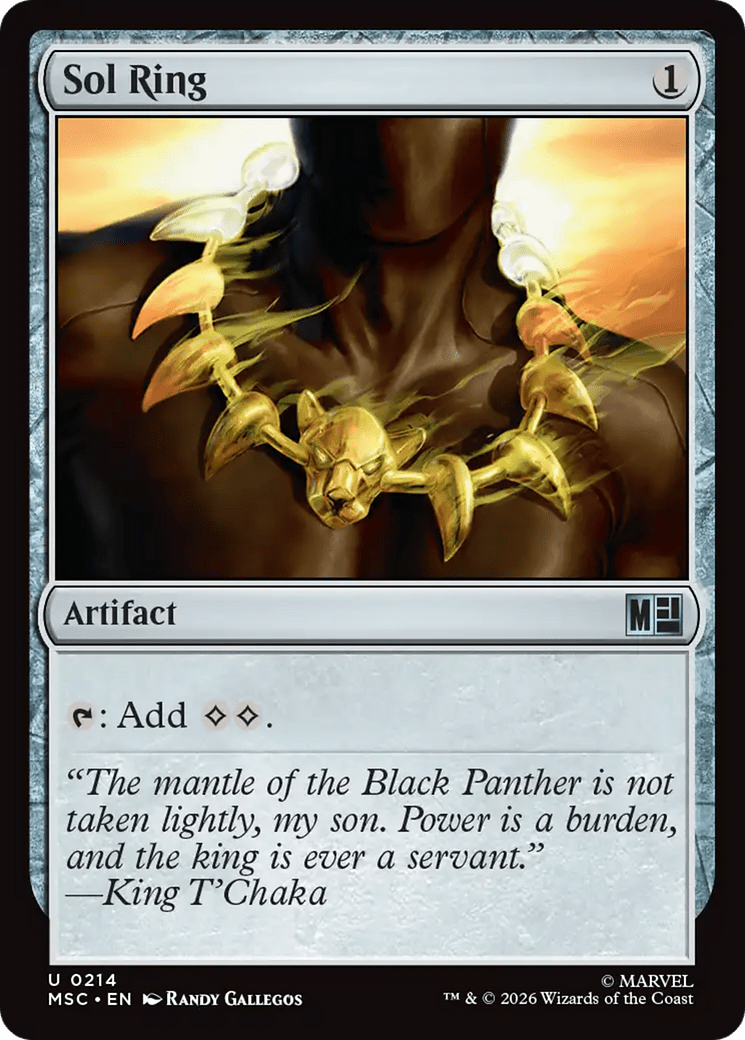 Sol Ring (0214) [Marvel Super Heroes Commander] MTG Single Magic: The Gathering  | Multizone: Comics And Games