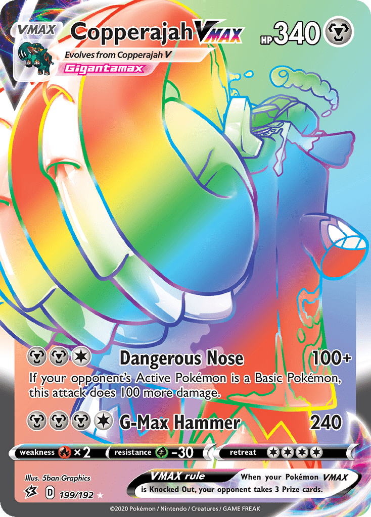 Copperajah VMAX (199/192) [Sword & Shield: Rebel Clash] Pokemon Single Pokémon  | Multizone: Comics And Games