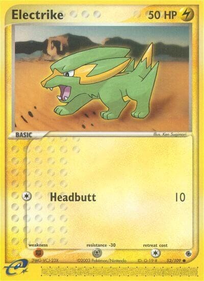 Electrike (52/109) [EX: Ruby & Sapphire] Pokemon Single Pokémon  | Multizone: Comics And Games