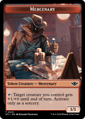 Mercenary // Varmint Double-Sided Token [Outlaws of Thunder Junction Tokens] MTG Single Magic: The Gathering  | Multizone: Comics And Games