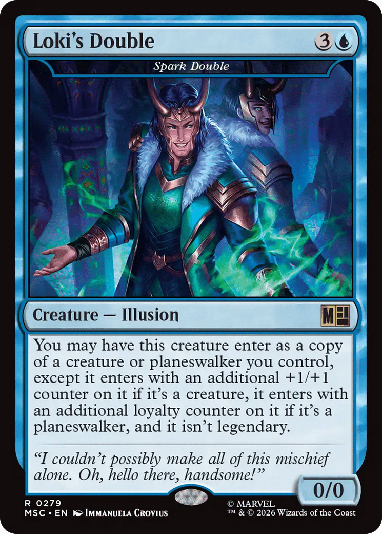 Loki's Double - Spark Double [Marvel Super Heroes Commander] MTG Single Magic: The Gathering  | Multizone: Comics And Games