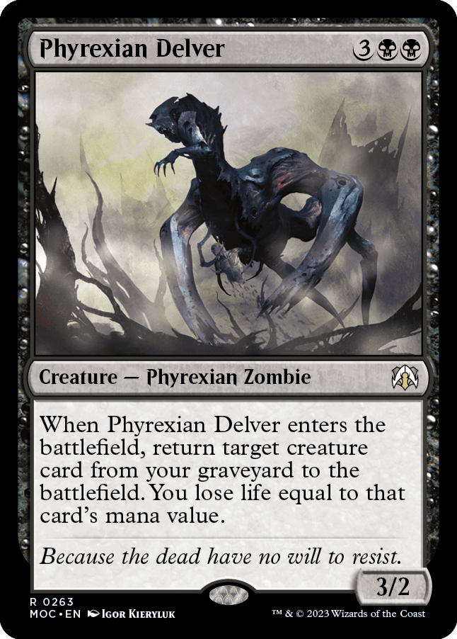 Phyrexian Delver [March of the Machine Commander] MTG Single Magic: The Gathering  | Multizone: Comics And Games