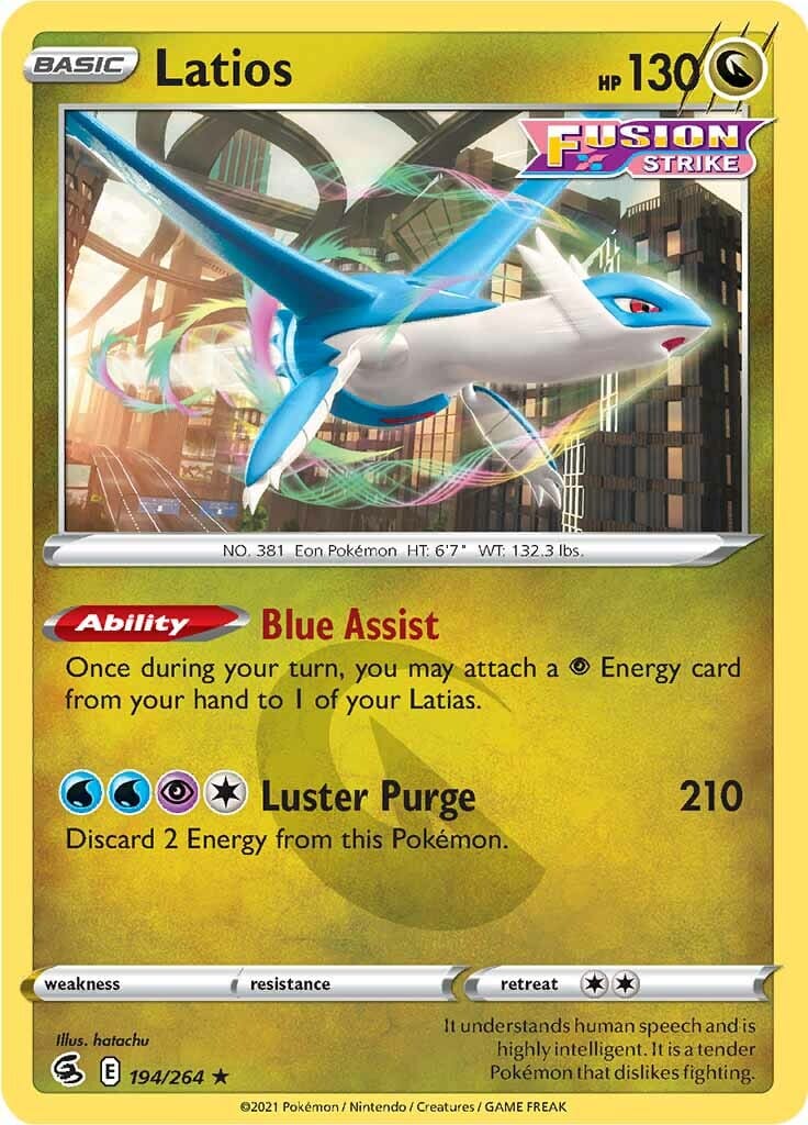 Latios (194/264) [Sword & Shield: Fusion Strike] Pokemon Single Pokémon  | Multizone: Comics And Games