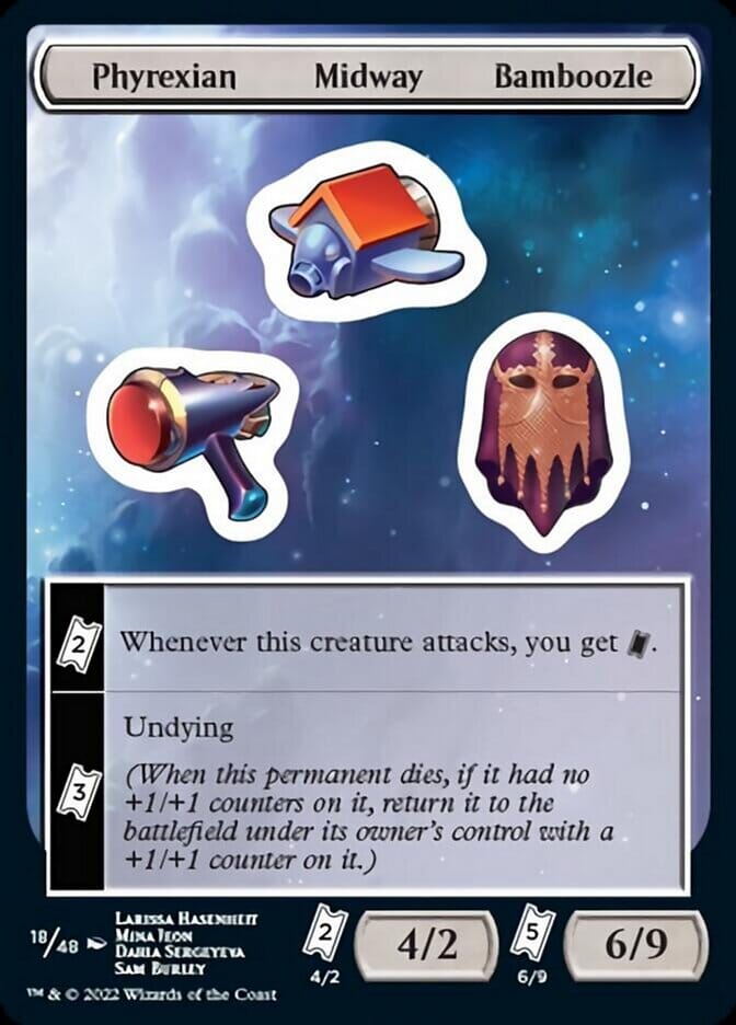 Phyrexian Midway Bamboozle [Unfinity Stickers] MTG Single Magic: The Gathering  | Multizone: Comics And Games
