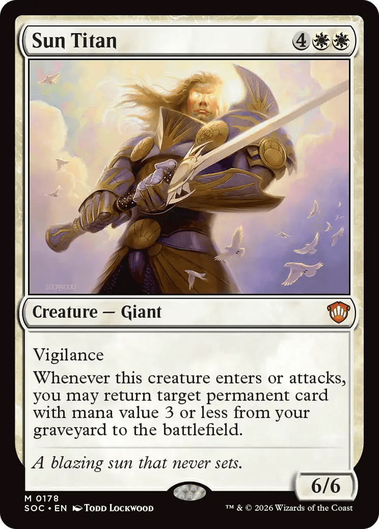 Sun Titan [Secrets of Strixhaven Commander] MTG Single Magic: The Gathering  | Multizone: Comics And Games