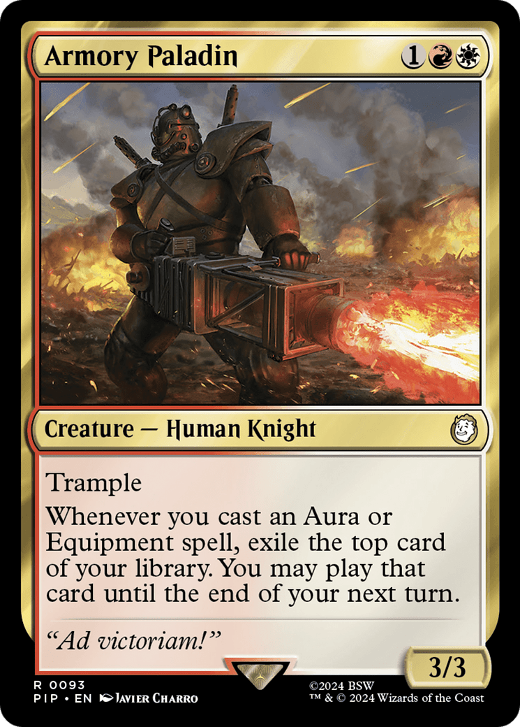 Armory Paladin [Fallout] MTG Single Magic: The Gathering  | Multizone: Comics And Games