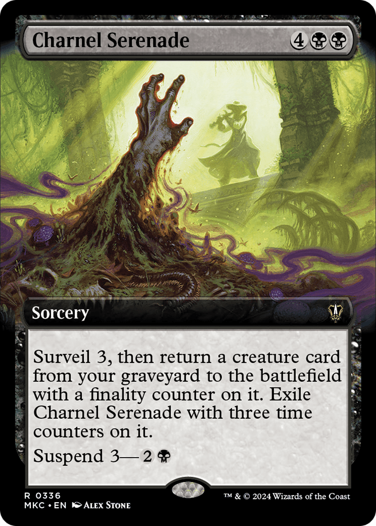 Charnel Serenade (Extended Art) [Murders at Karlov Manor Commander] MTG Single Magic: The Gathering  | Multizone: Comics And Games