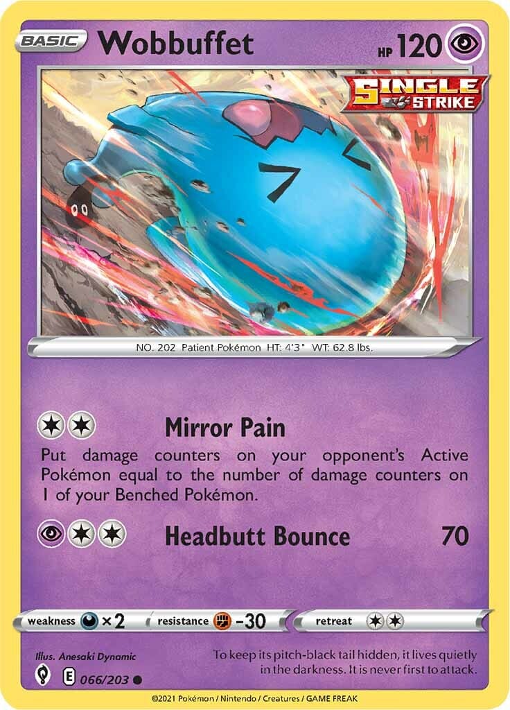 Wobbuffet (066/203) [Sword & Shield: Evolving Skies] Pokemon Single Pokémon  | Multizone: Comics And Games