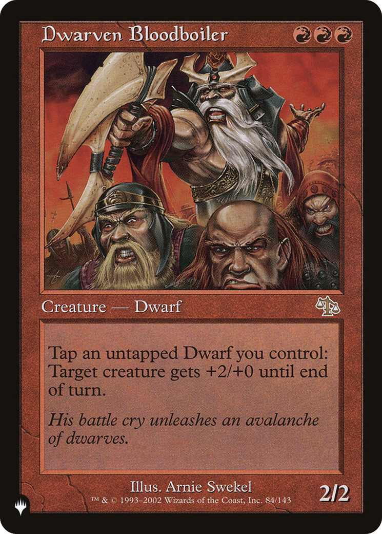 Dwarven Bloodboiler [The List] MTG Single Magic: The Gathering  | Multizone: Comics And Games