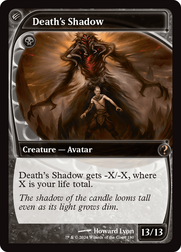 Death's Shadow (Future Sight) [Mystery Booster 2] MTG Single Magic: The Gathering  | Multizone: Comics And Games