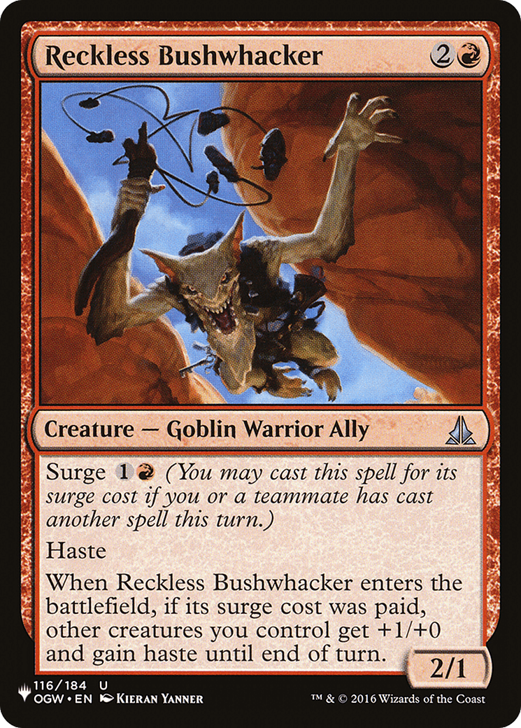 Reckless Bushwhacker [The List] MTG Single Magic: The Gathering  | Multizone: Comics And Games