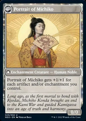 Michiko's Reign of Truth // Portrait of Michiko [Kamigawa: Neon Dynasty] MTG Single Magic: The Gathering  | Multizone: Comics And Games