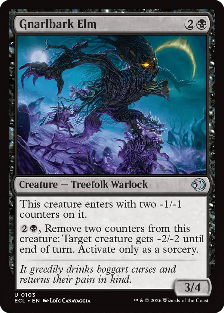Gnarlbark Elm [Lorwyn Eclipsed] MTG Single Magic: The Gathering  | Multizone: Comics And Games