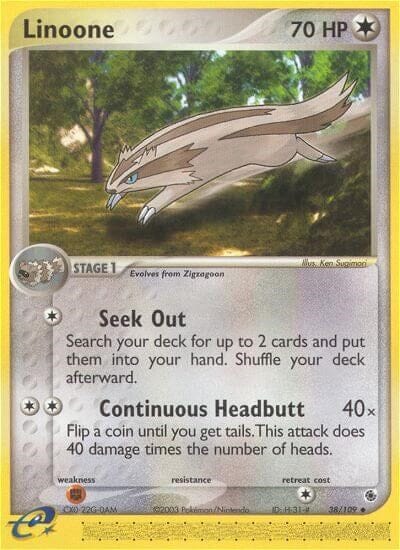 Linoone (38/109) [EX: Ruby & Sapphire] Pokemon Single Pokémon  | Multizone: Comics And Games