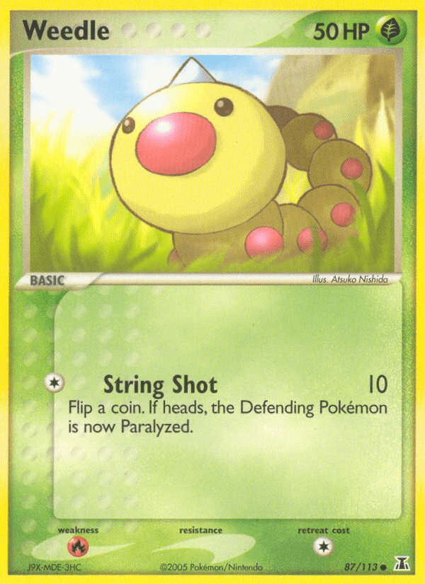 Weedle (87/113) [EX: Delta Species] Pokemon Single Pokémon  | Multizone: Comics And Games