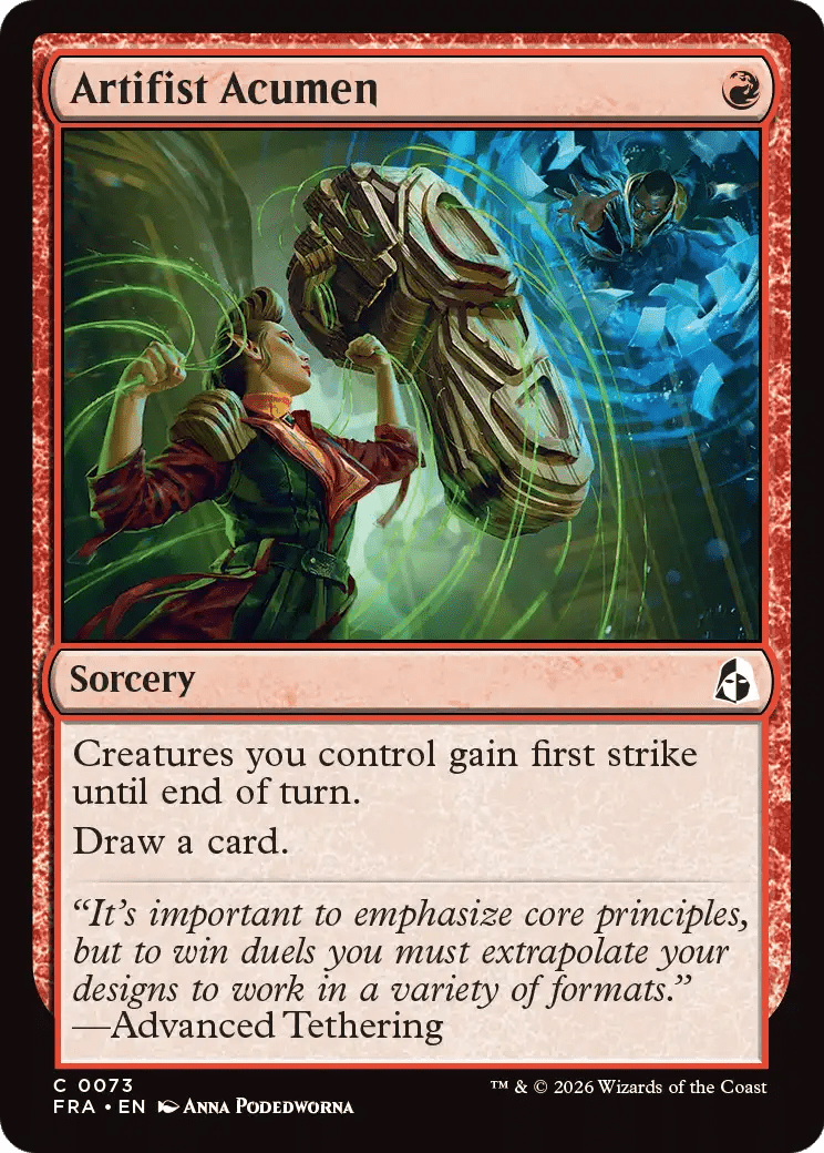 Artifist Acumen [Reality Fracture] MTG Single Magic: The Gathering  | Multizone: Comics And Games