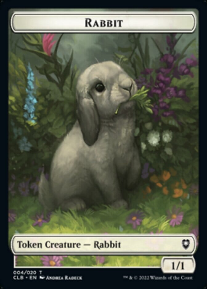 Rabbit Token [Commander Legends: Battle for Baldur's Gate Tokens] MTG Single Magic: The Gathering  | Multizone: Comics And Games