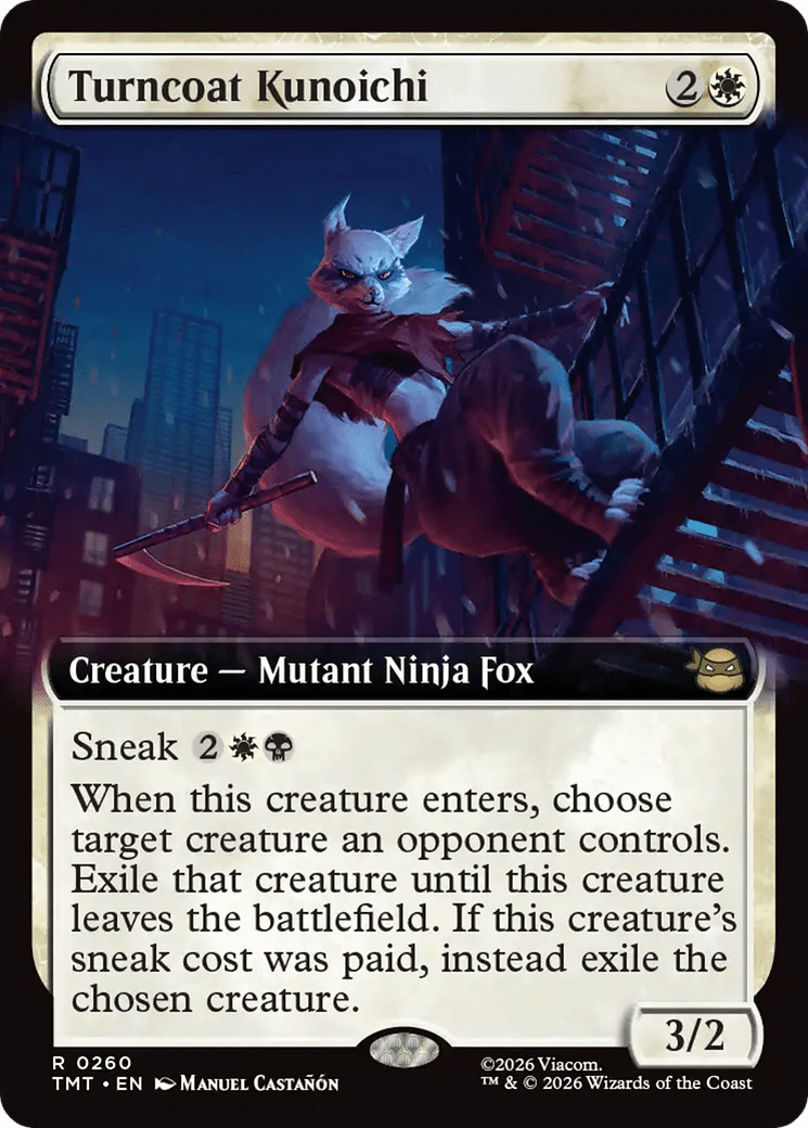 Turncoat Kunoichi (Extended Art) [Teenage Mutant Ninja Turtles] MTG Single Magic: The Gathering  | Multizone: Comics And Games