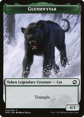 Devil // Guenhwyvar Double-Sided Token [Dungeons & Dragons: Adventures in the Forgotten Realms Tokens] MTG Single Magic: The Gathering  | Multizone: Comics And Games