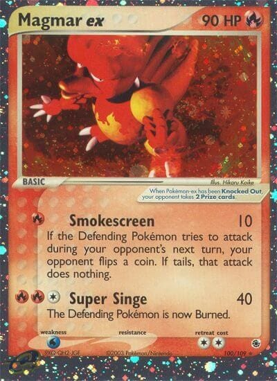 Magmar ex (100/109) [EX: Ruby & Sapphire] Pokemon Single Pokémon  | Multizone: Comics And Games