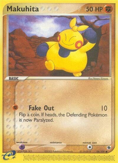 Makuhita (58/109) [EX: Ruby & Sapphire] Pokemon Single Pokémon  | Multizone: Comics And Games