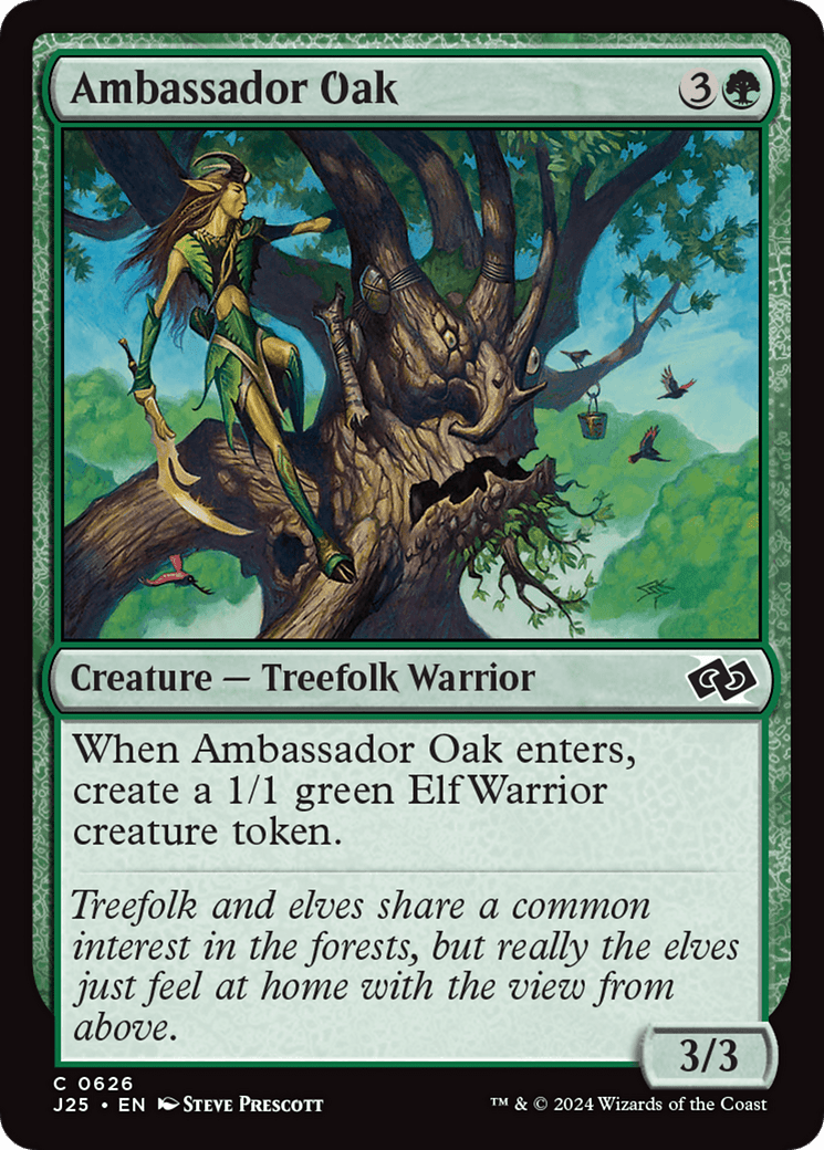 Ambassador Oak [Foundations Jumpstart] MTG Single Magic: The Gathering  | Multizone: Comics And Games