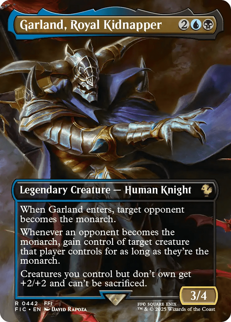 Garland, Royal Kidnapper (Borderless) [FINAL FANTASY Commander] MTG Single Magic: The Gathering  | Multizone: Comics And Games