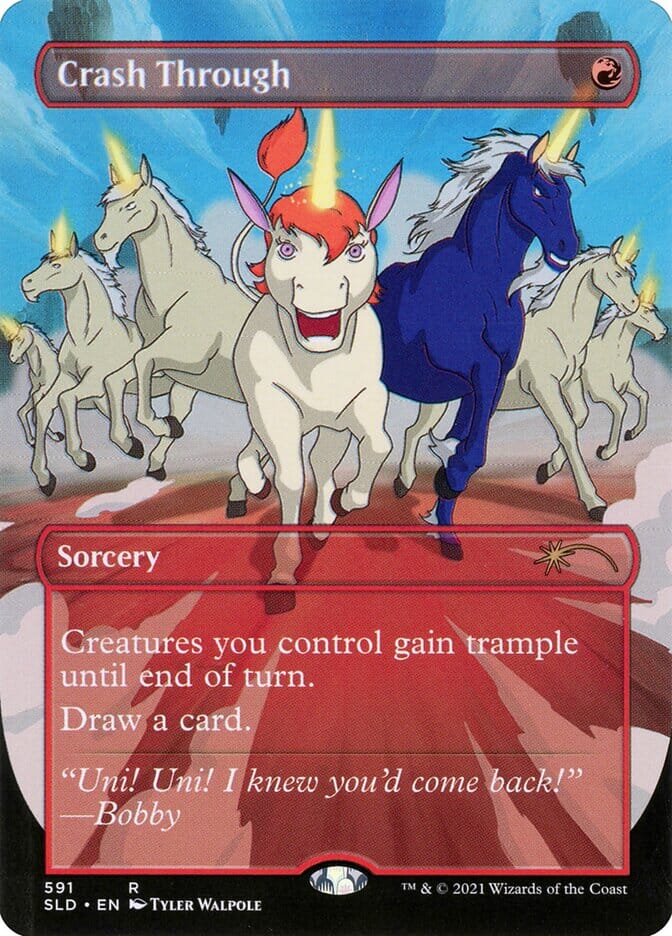 Crash Through (Borderless) [Secret Lair Drop Promos] MTG Single Magic: The Gathering  | Multizone: Comics And Games