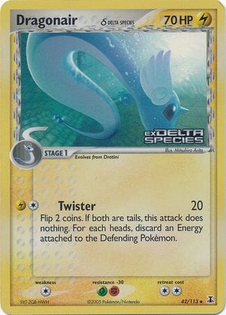 Dragonair (42/113) (Delta Species) (Stamped) [EX: Delta Species] Pokemon Single Pokémon  | Multizone: Comics And Games