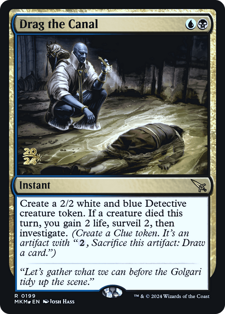 Drag the Canal [Murders at Karlov Manor Prerelease Promos] MTG Single Magic: The Gathering  | Multizone: Comics And Games