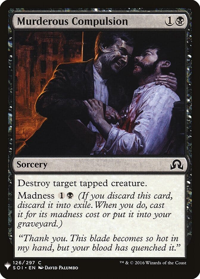 Murderous Compulsion [Mystery Booster] MTG Single Magic: The Gathering  | Multizone: Comics And Games