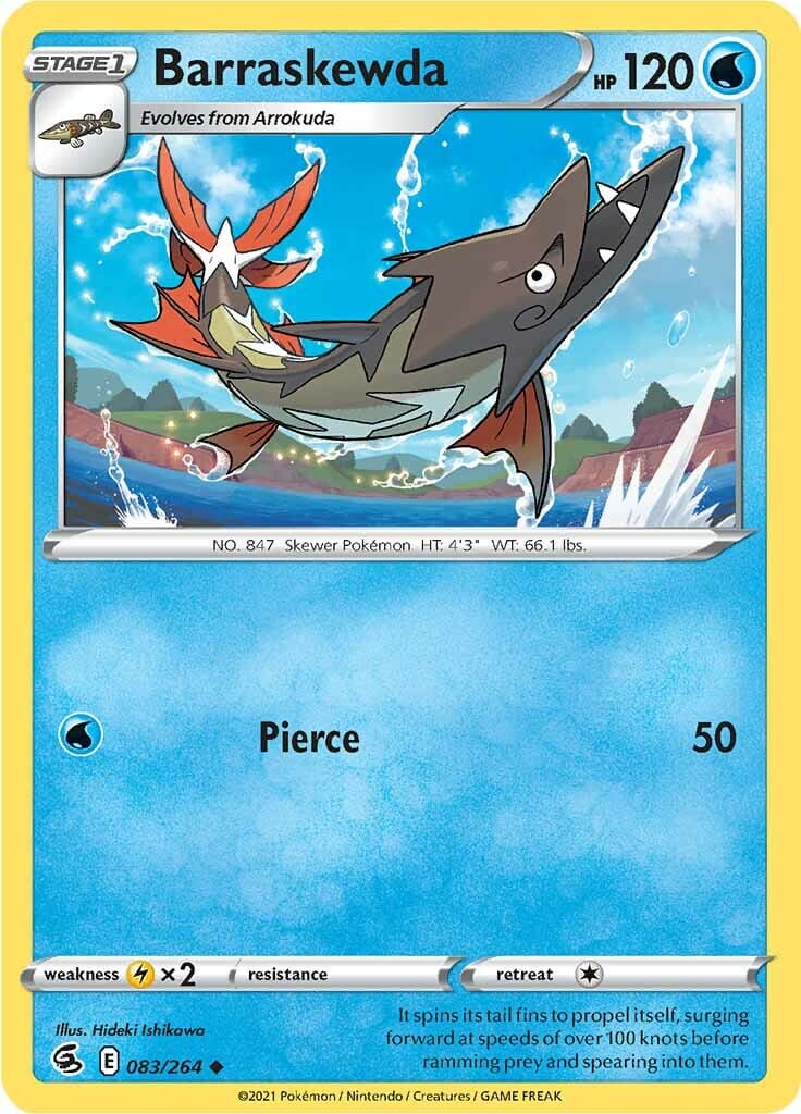 Barraskewda (083/264) [Sword & Shield: Fusion Strike] Pokemon Single Pokémon  | Multizone: Comics And Games
