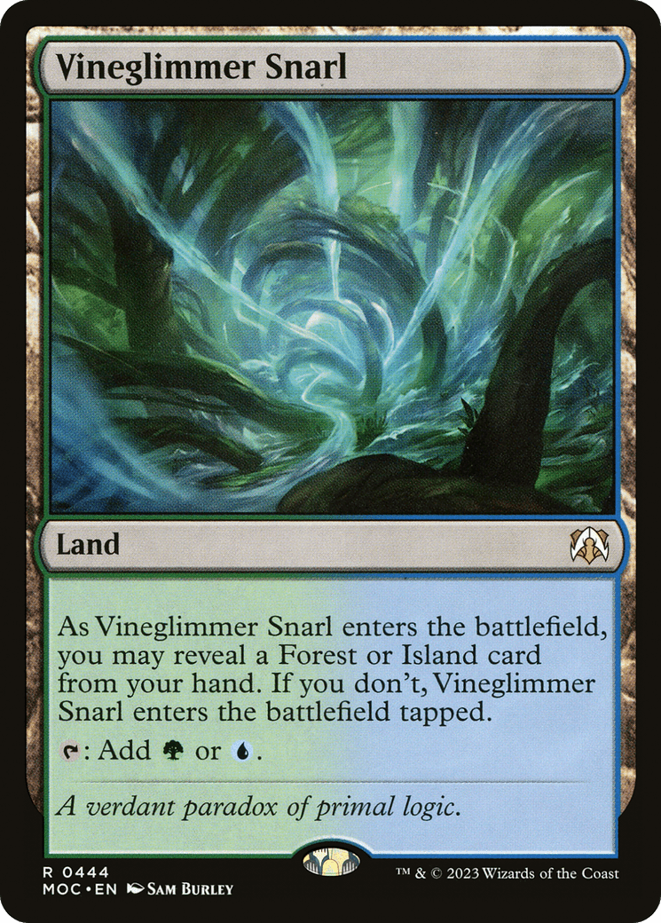 Vineglimmer Snarl [March of the Machine Commander] MTG Single Magic: The Gathering  | Multizone: Comics And Games