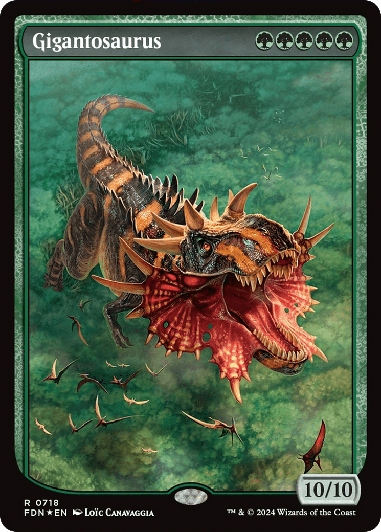 Gigantosaurus (Full Art) [Foundations] MTG Single Magic: The Gathering  | Multizone: Comics And Games