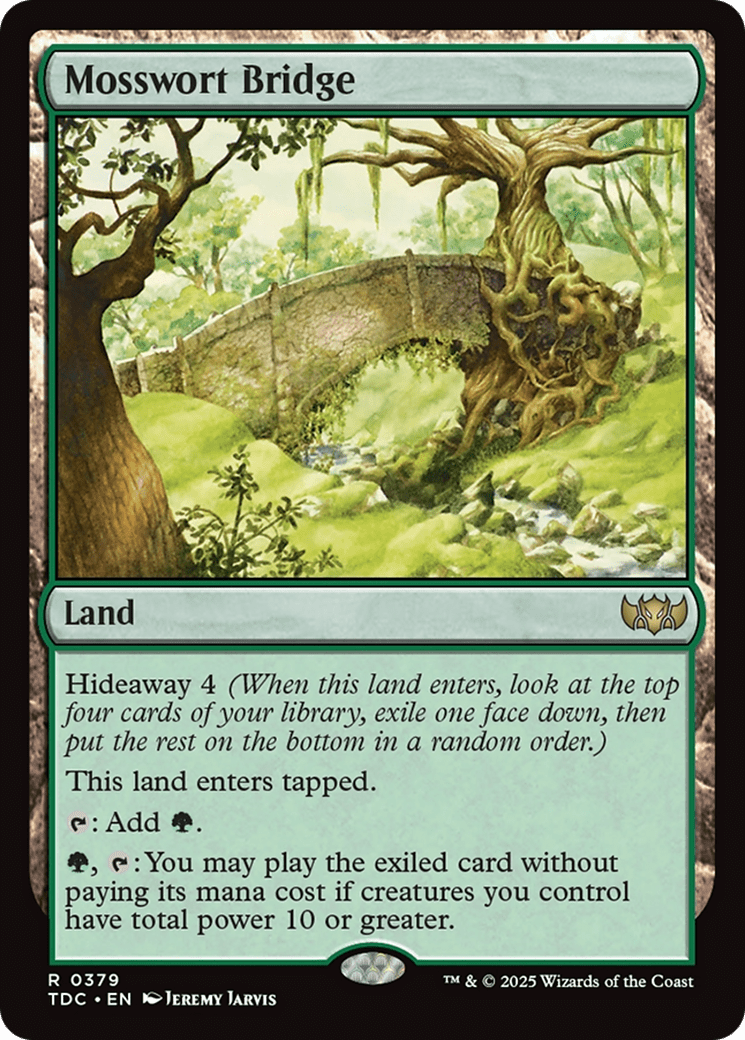 Mosswort Bridge [Tarkir: Dragonstorm Commander] MTG Single Magic: The Gathering  | Multizone: Comics And Games