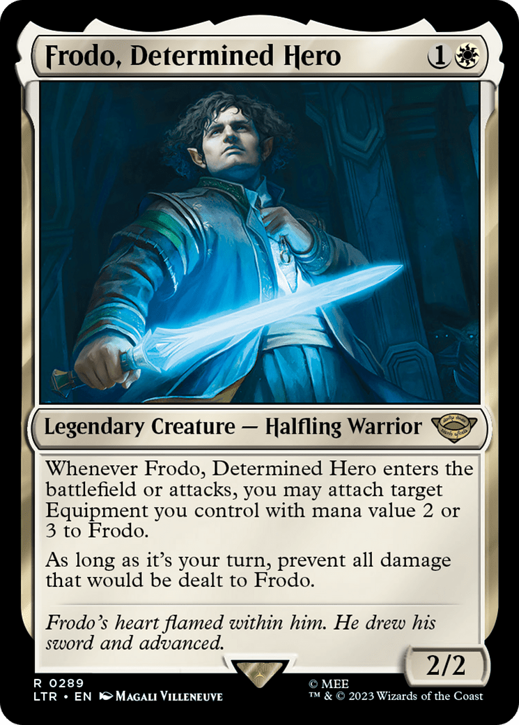 Frodo, Determined Hero [The Lord of the Rings: Tales of Middle-Earth] MTG Single Magic: The Gathering  | Multizone: Comics And Games