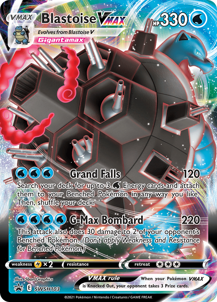 Blastoise VMAX (SWSH103) (Jumbo Card) [Sword & Shield: Black Star Promos] Pokemon Single Pokémon  | Multizone: Comics And Games