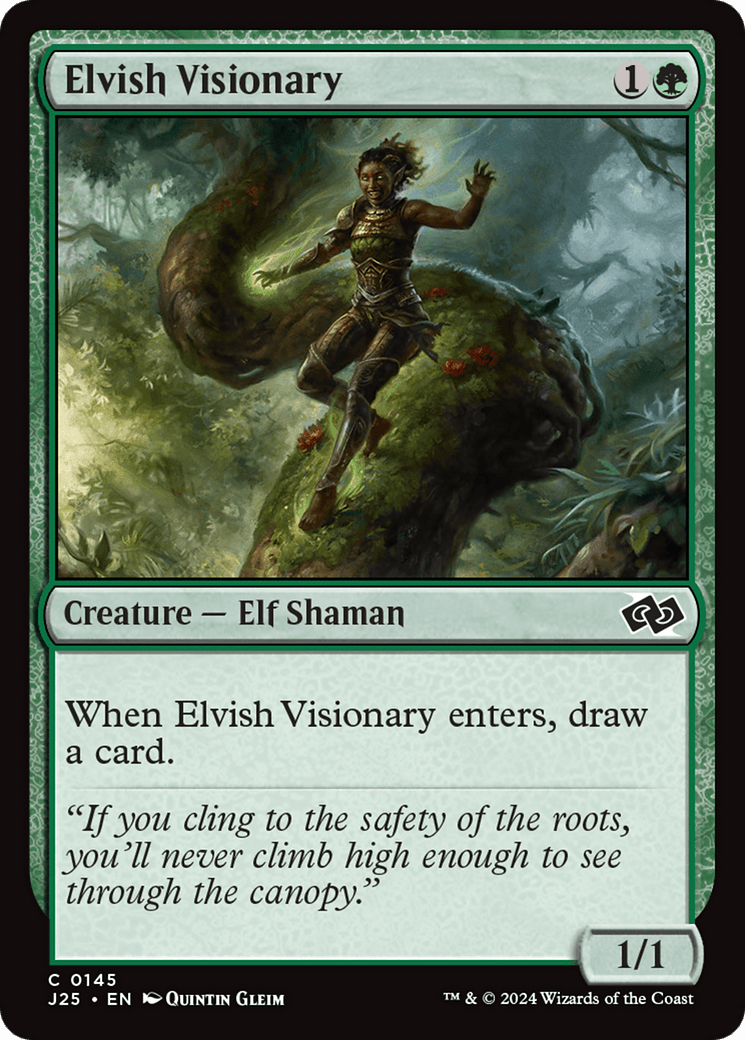 Elvish Visionary [Foundations Jumpstart] MTG Single Magic: The Gathering  | Multizone: Comics And Games