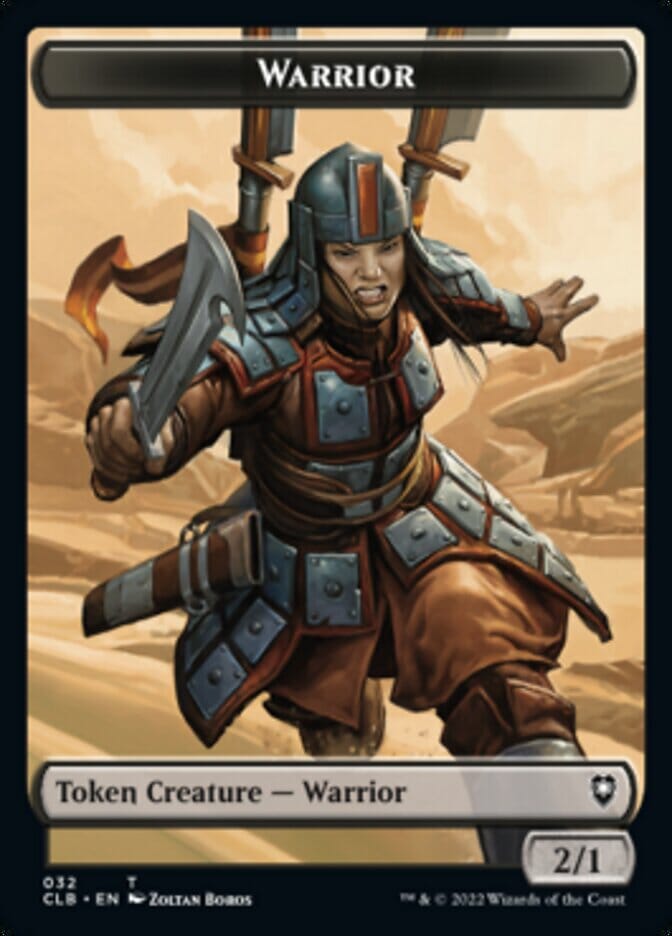 Warrior // Inkling Double-Sided Token [Commander Legends: Battle for Baldur's Gate Tokens] MTG Single Magic: The Gathering  | Multizone: Comics And Games