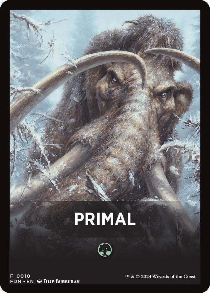 Primal Theme Card [Foundations Tokens] MTG Single Magic: The Gathering  | Multizone: Comics And Games