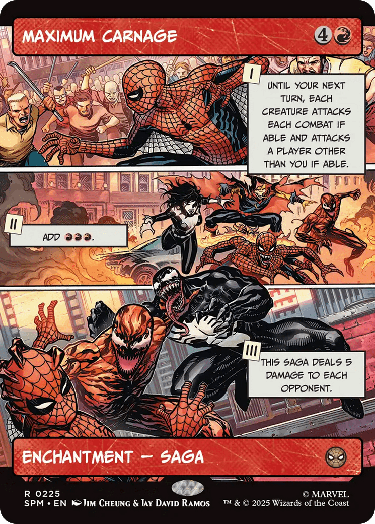 Maximum Carnage (Borderless) [Marvel's Spider-Man] MTG Single Magic: The Gathering  | Multizone: Comics And Games