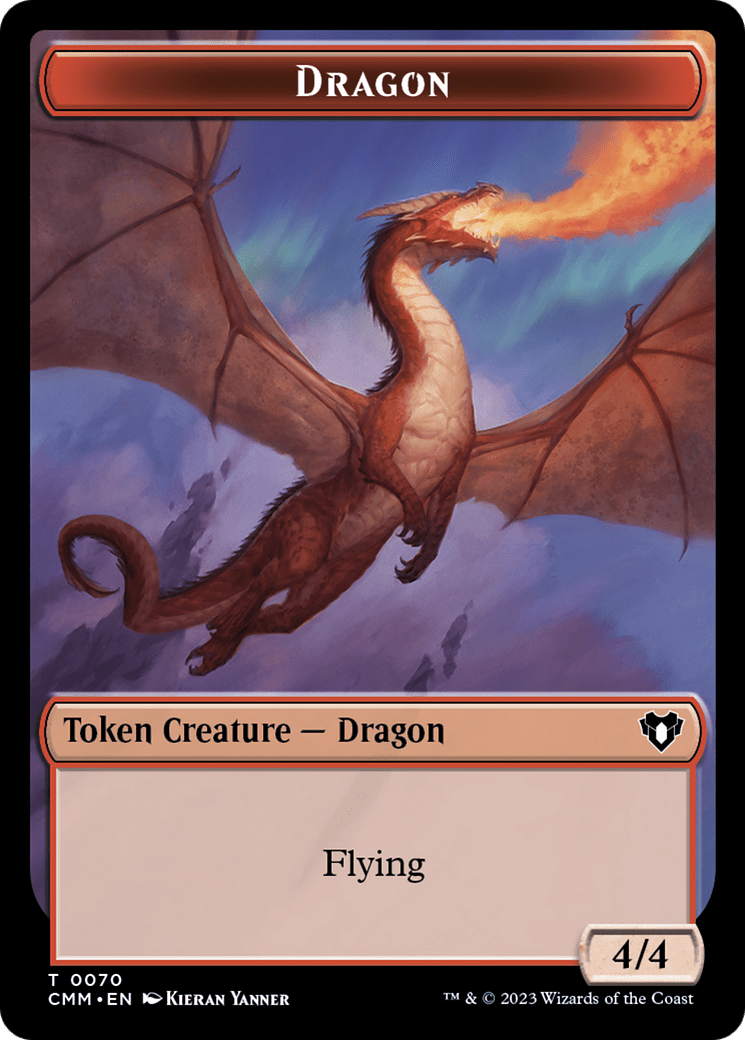 Dragon // Kor Ally Double-Sided Token [Commander Masters Tokens] MTG Single Magic: The Gathering  | Multizone: Comics And Games