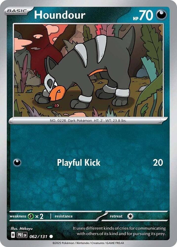 Houndour (062/131) [Scarlet & Violet: Prismatic Evolutions] Pokemon Single Pokémon  | Multizone: Comics And Games