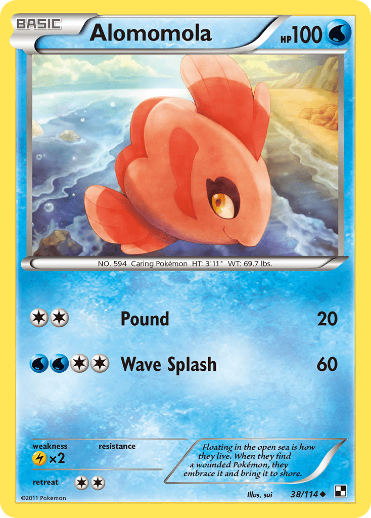 Alomomola (38/114) [Black & White: Base Set] Pokemon Single Pokémon  | Multizone: Comics And Games