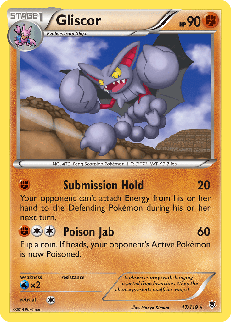 Gliscor (47/119) [XY: Phantom Forces] Pokemon Single Pokémon  | Multizone: Comics And Games