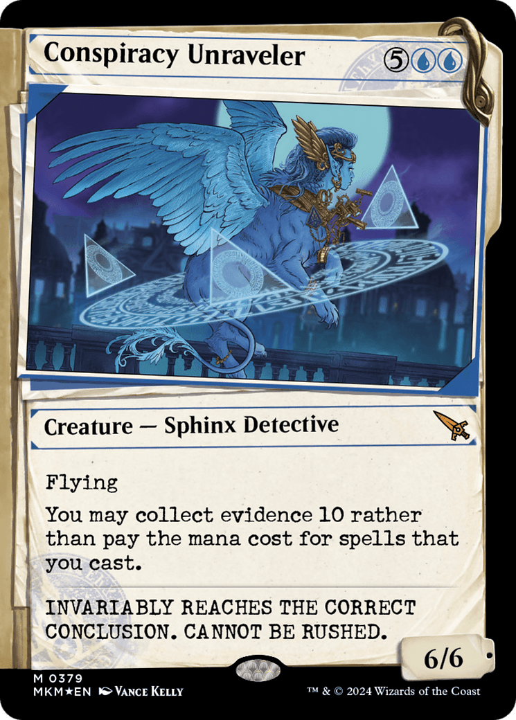 Conspiracy Unraveler (Showcase) (Invisible Ink) [Murders at Karlov Manor] MTG Single Magic: The Gathering  | Multizone: Comics And Games
