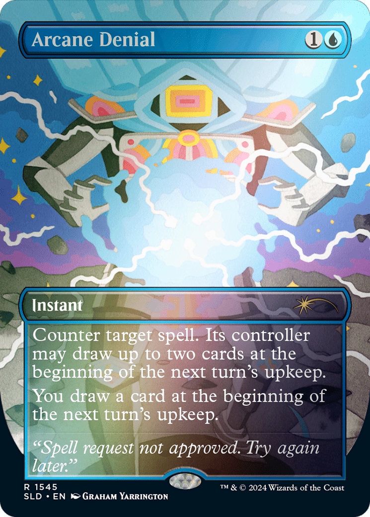 Arcane Denial (Surge Foil) [Marvel Super Heroes Commander] MTG Single Magic: The Gathering  | Multizone: Comics And Games