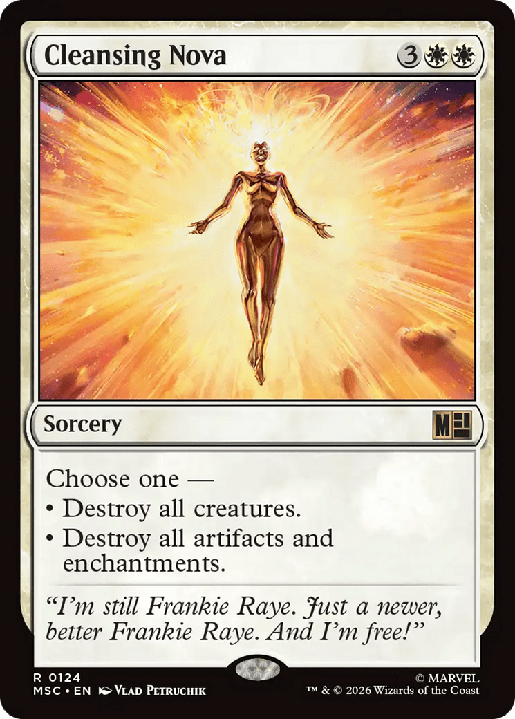 Cleansing Nova (Surge Foil) [Marvel Super Heroes Commander] MTG Single Magic: The Gathering  | Multizone: Comics And Games